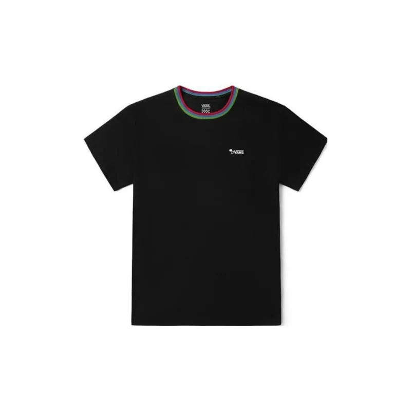 Vans Set in Sleeve T Shirt Women's Black-1