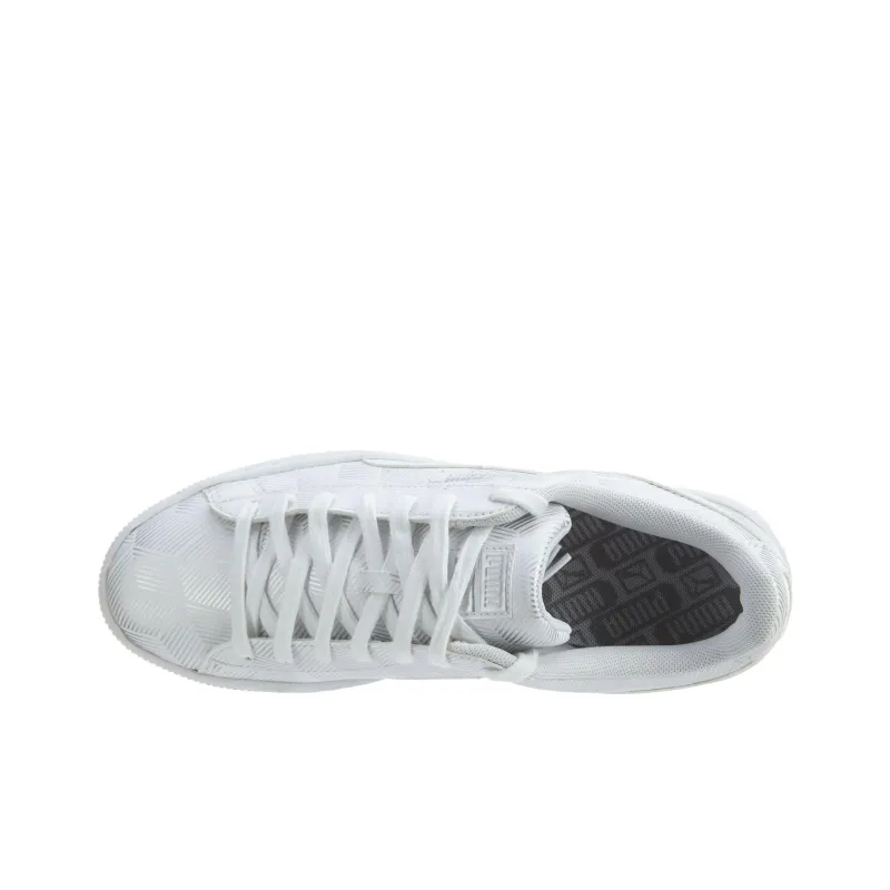 PUMA Basket Classic Metallic White-3