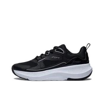 LiNing SOFT GO Go Anti Slip And Wear Resistant Breathable Low Top Casual Shoes Women's Black White