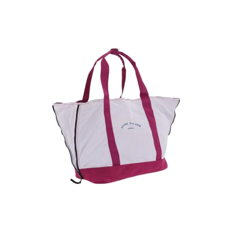 STONE ISLAND Nylon Tote Bag Shopping Bag Shoulder Bag Handbag Men's Pink-1