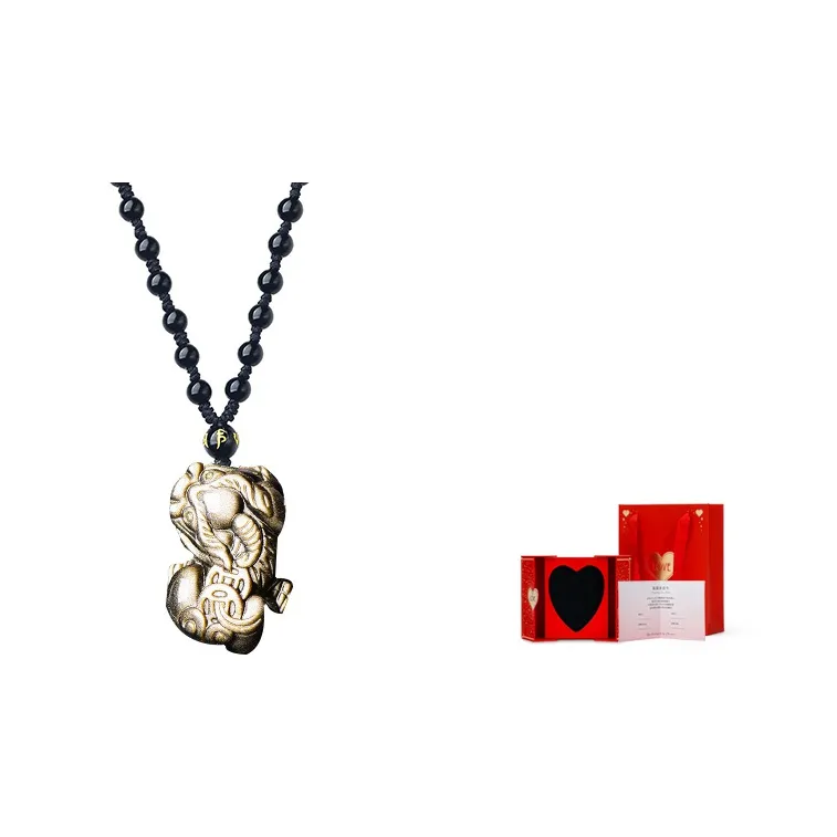 SUNFEEL Obsidian Necklaces Unisex-5