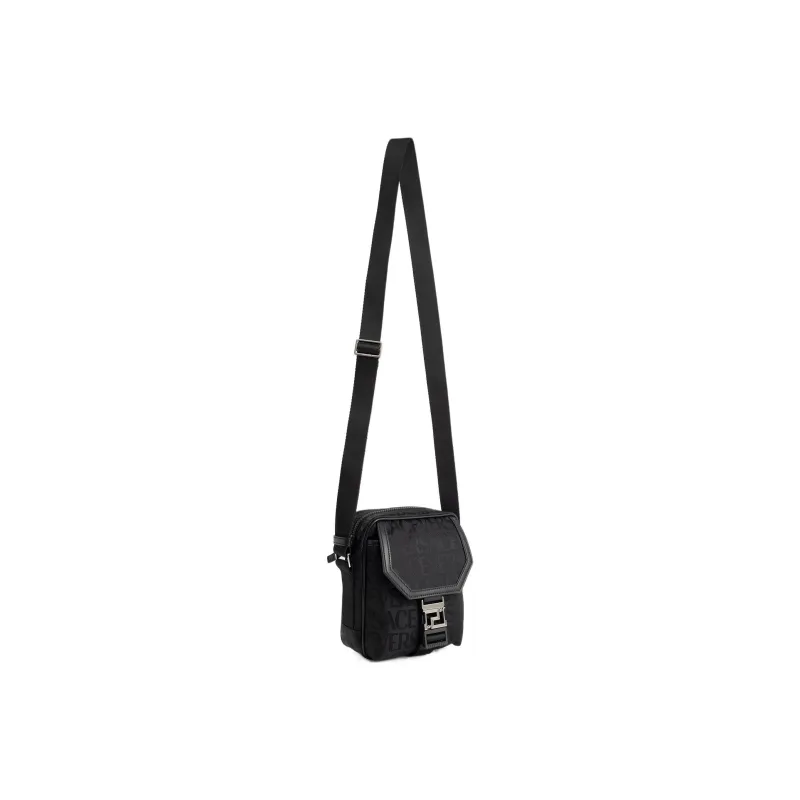 FANSIZHE Polyamide Crossbody Bag, Shoulder Bag Men's Black-4