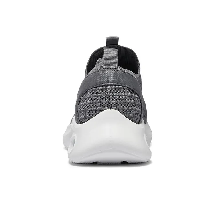 Skechers Breathable Low Top Casual Shoes Men's Dark Gray-4