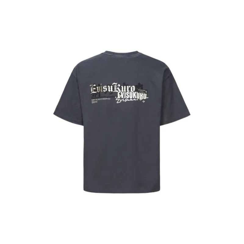 EVISU T-Shirts Men Dark Gray - POIZON 