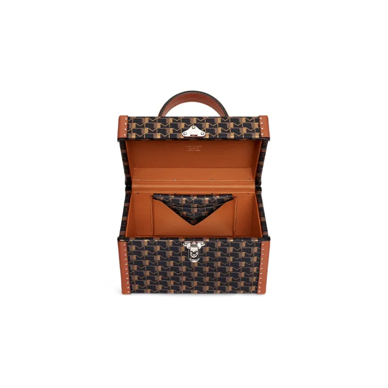 Moynat Canvas 1920 Collection With Calfskin Trim Shoulder Bag Crossbody Bag Handbag Women's Brown-2