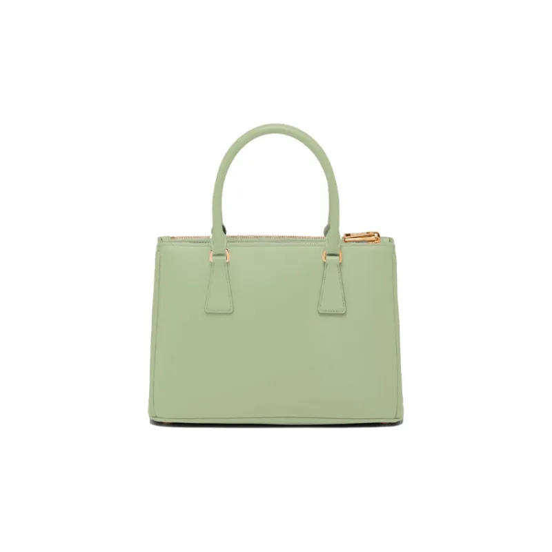 PRADA Galleria Killer Bag Leather Handbag Medium Size Women's Light Green-2