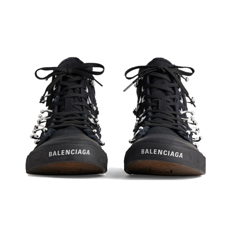 Balenciaga Paris Destroyed High Top Sneakers Women's-2