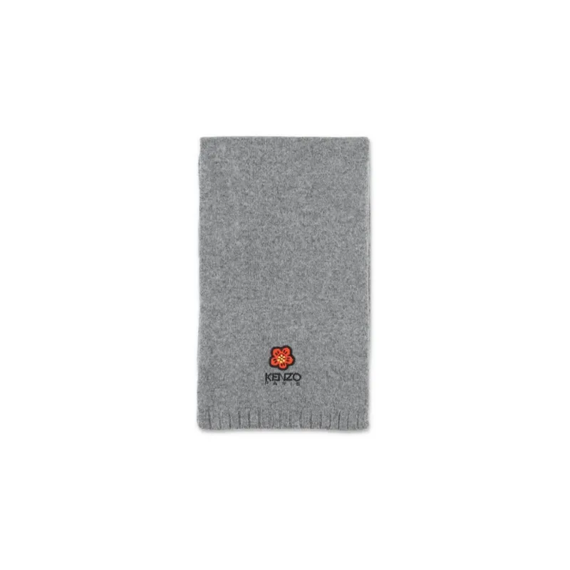 KENZO Knit Scarves Men Gray-1