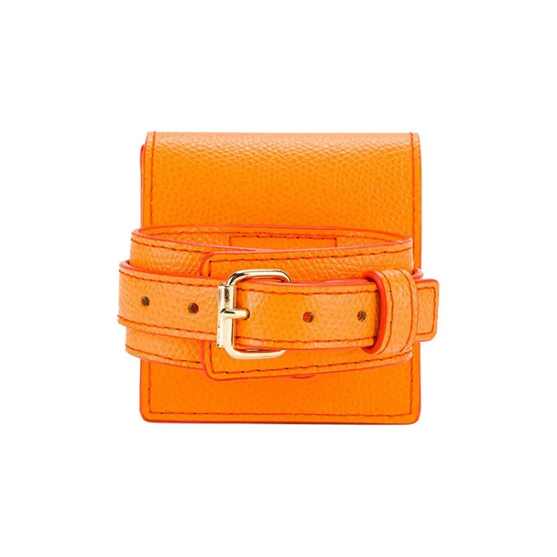 Jacquemus Calfskin Wrist Bag Clutch Women's Orange-2