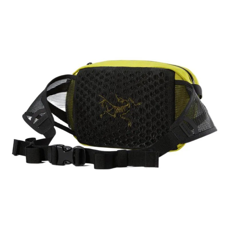 Arcteryx ARRO Nylon One Shoulder Crossbody Fanny Pack Regular Unisex Black Yellow-1