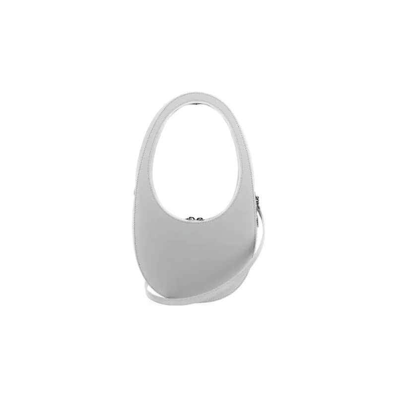 COPERNI Ostrich Grain Leather Shoulder Bag Handbags Mini Women's White-4
