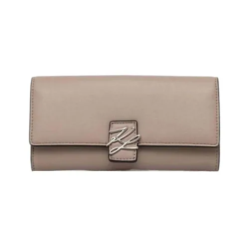 KARL LAGERFELD Polyurethane Wallet Women's Beige