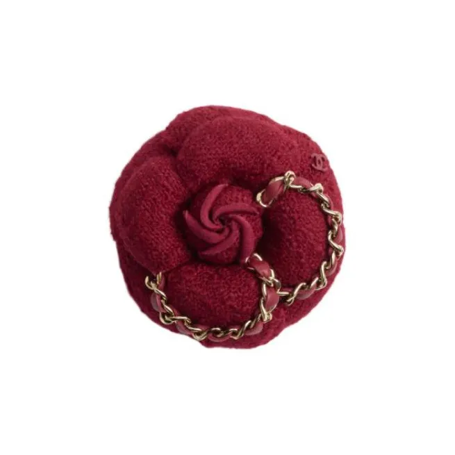 CHANEL Brooches Women's Red-0