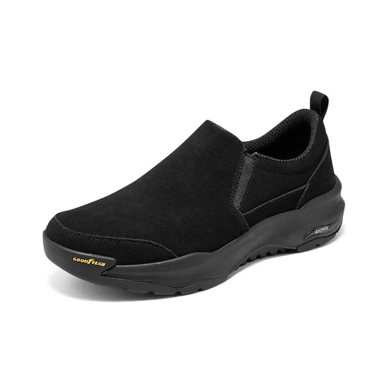 Skechers Go Walk Arch Fit Cushioning Anti Slip And Wear Resistant Low Top Running Shoes Men's Black-2