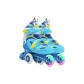 Blue-Single Flash-Beginner Impact-Resistant Model[Detachable Auxiliary Wheels]