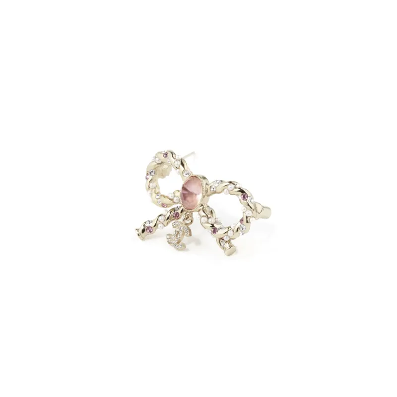 CHANEL Rhinestone, Gemstone Brooches Women's Pink-1