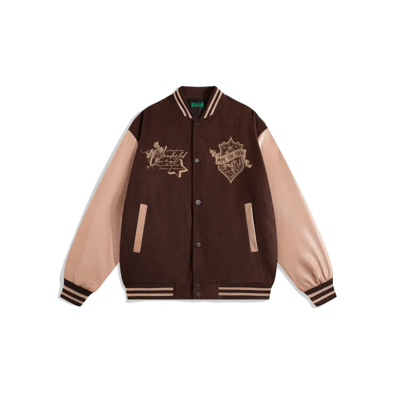 Pepe The Frog Baseball Jacket Unisex-3