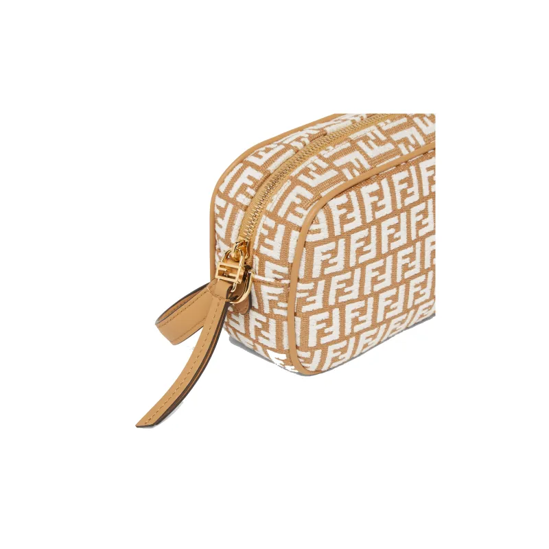 FENDI Raffia Camera Bag, Shoulder Bag, Crossbody Bag Mini Women's White-4