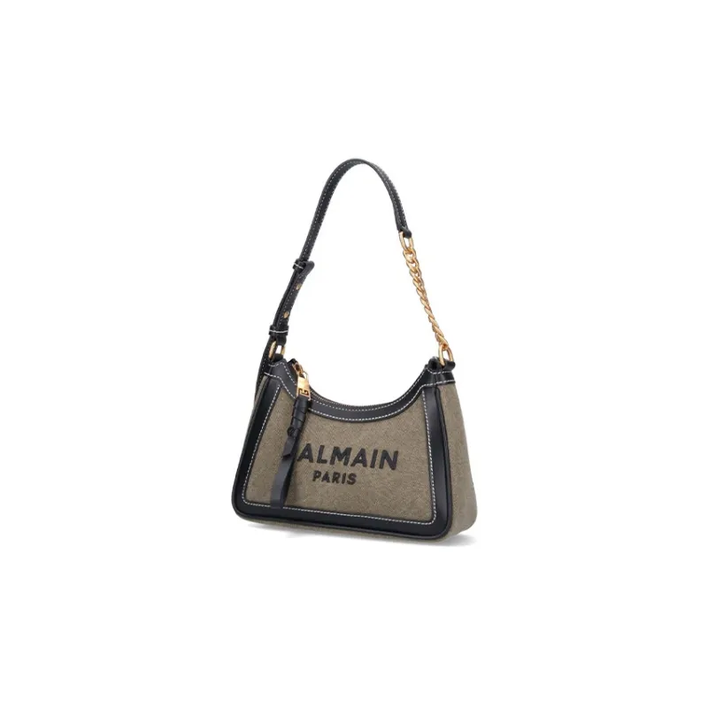 BALMAIN B ARMY Cotton Calfskin Handbag, Shoulder Bag Women's-1