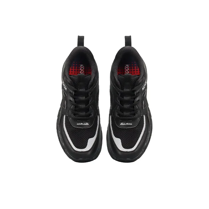 KOOLARA Cushioning Anti-Slip And Wear-Resistant Coverage Low-Top Running Shoes Men's Black-3