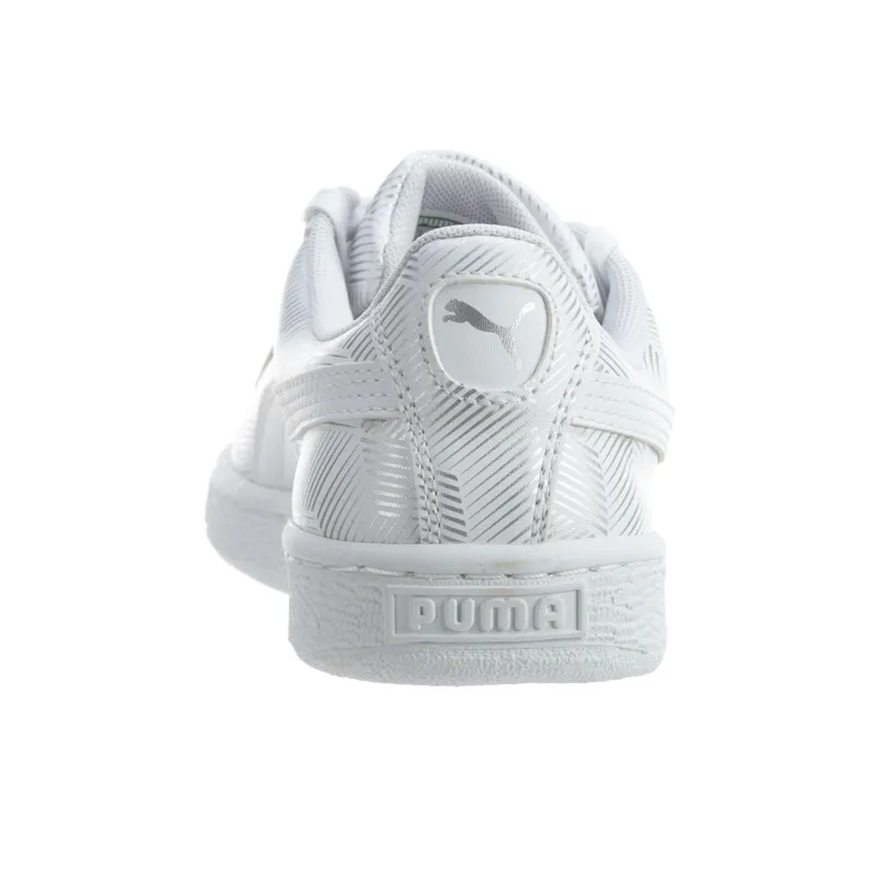 PUMA Basket Classic Metallic White-4