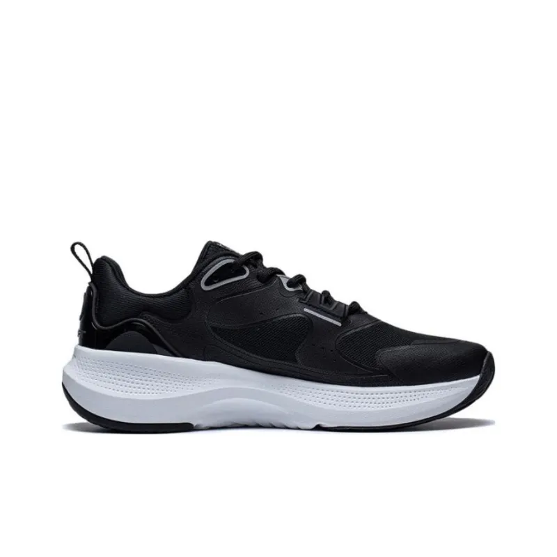 LiNing SOFT GO Go Anti Slip And Wear Resistant Breathable Low Top Casual Shoes Women's Black White-1