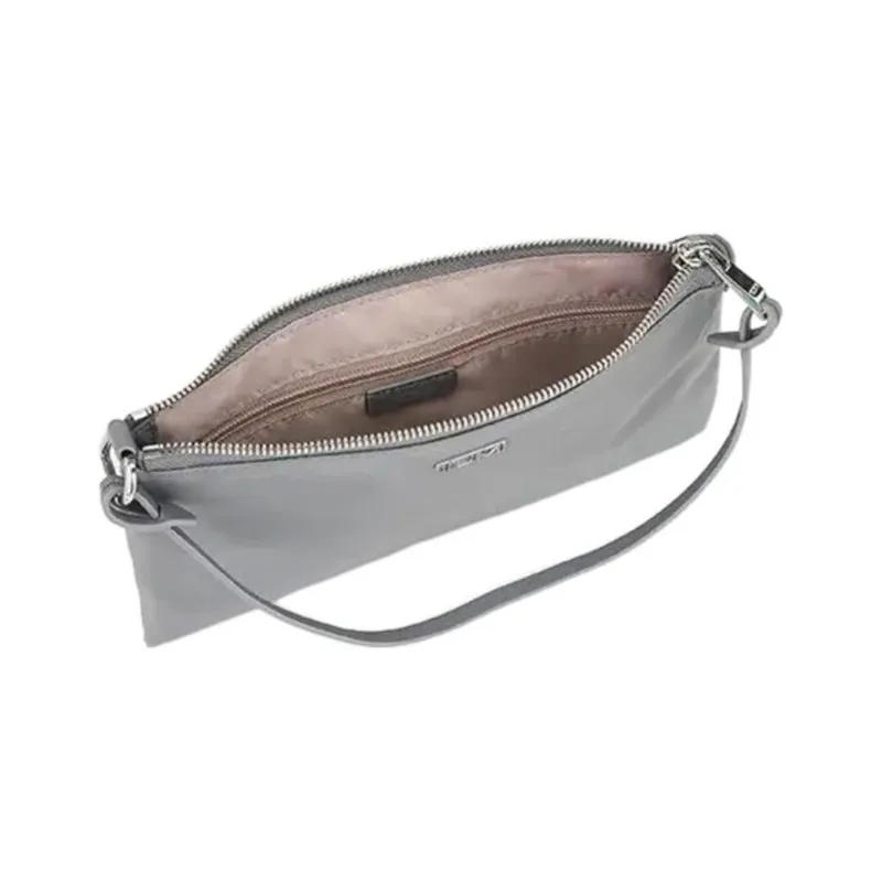 TUMI Voyageur Nylon Clutch Wrist Bag Women's Gray-5