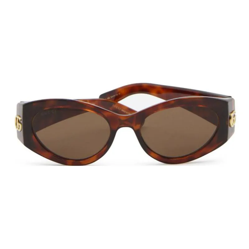 GUCCI Double G Oval frame Sunglasses-1