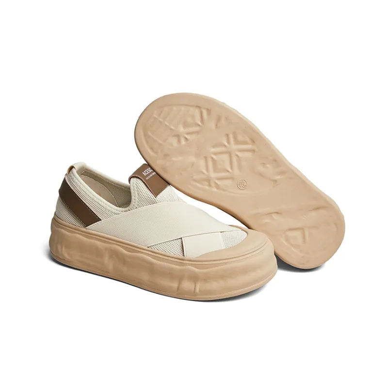 ACESC Low Top Skateboard Shoes Women's Beige-2