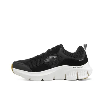 Skechers Flex Comfort Drinn Cushioning Low Top Casual Shoes Men's Black White