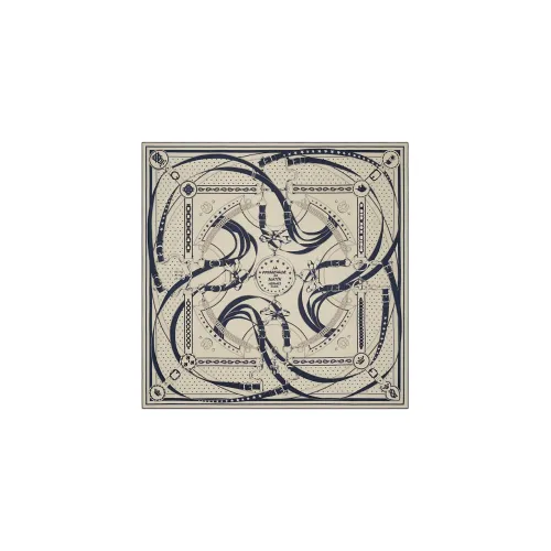 HERMES Silk Scarves Women's Beige