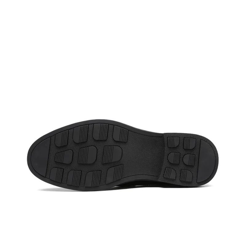 YEDANI Loafers Men Low Top Black/Brown-4