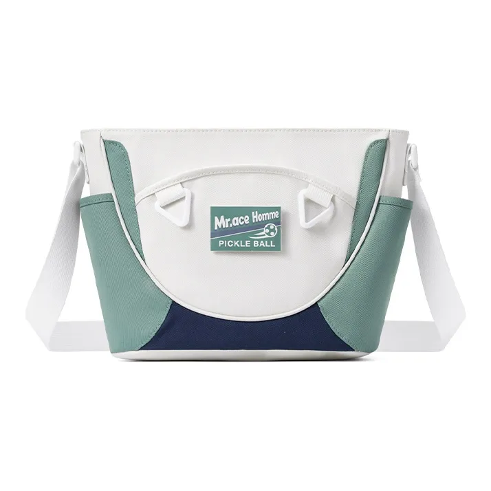 MR.ACE HOMME Polyester Envelope Bag Shoulder Bag Crossbody Bag Regular Unisex Dusty Blue White-1