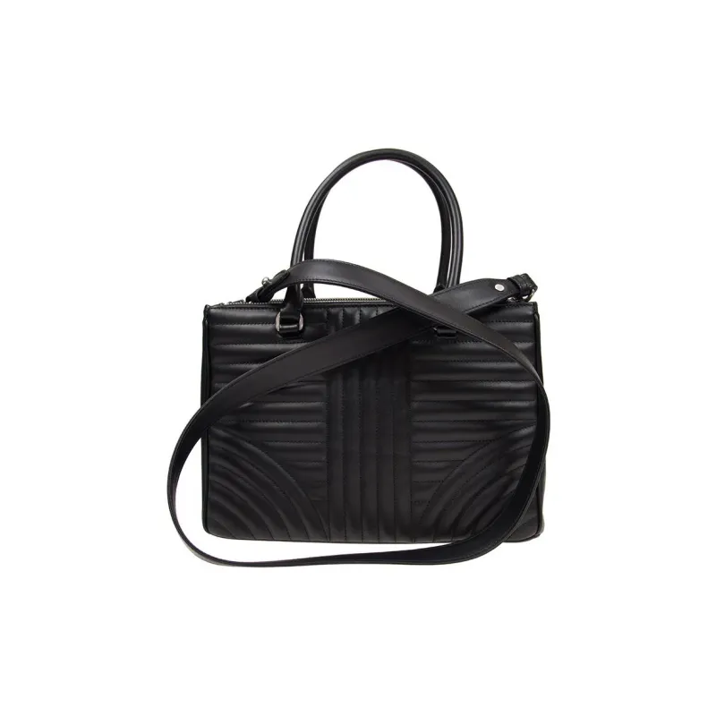 PRADA Diagramme Calfskin Shoulder Bag Crossbody Bag Handbag Women's Black-2