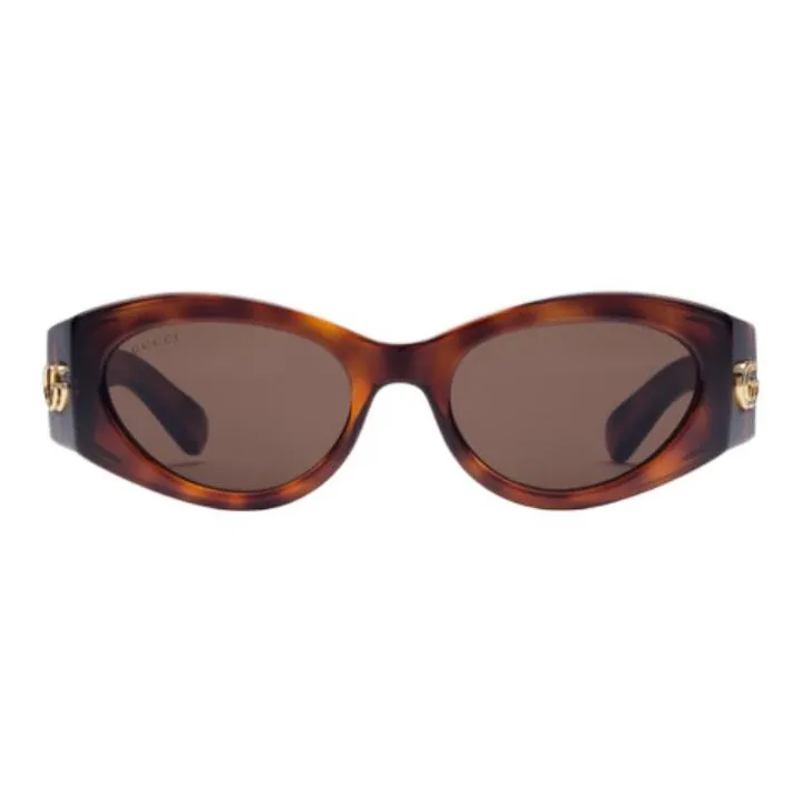 GUCCI Double G Oval frame Sunglasses-0