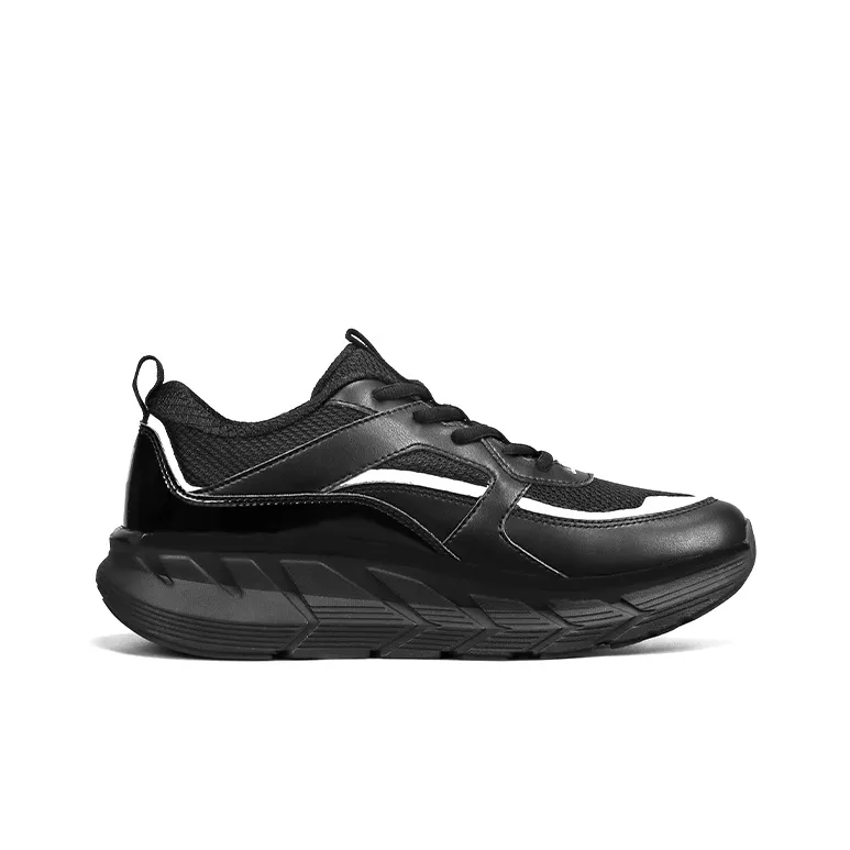 KOOLARA Cushioning Anti-Slip And Wear-Resistant Coverage Low-Top Running Shoes Men's Black-1