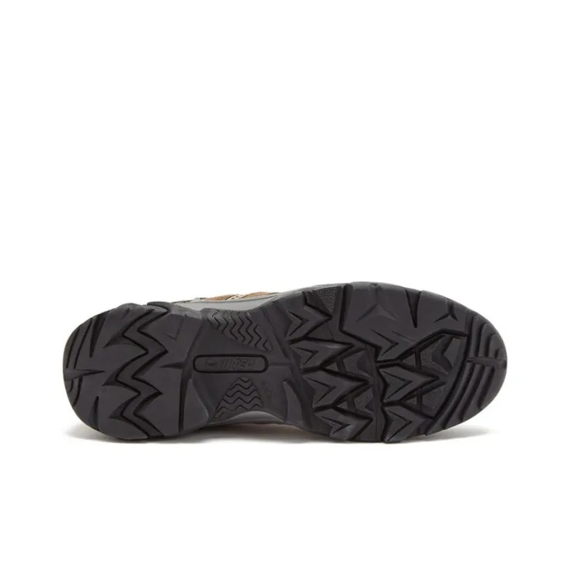 HI-TEC Ravus Slip-Resistant Low-Top Outdoor Shoes Men's Brown Gray-4