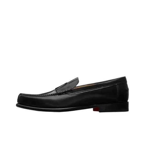 HERMES Loafers Men Black