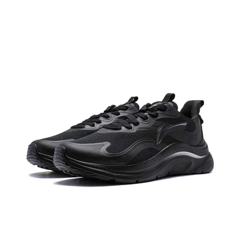 LiNing Cruising Wear Resistant Low Top Casual Shoes Men's Black-2
