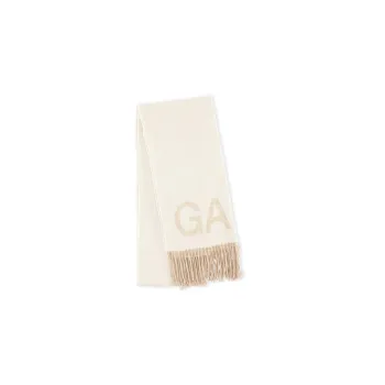 GANNI Fringed Wool Scarf
