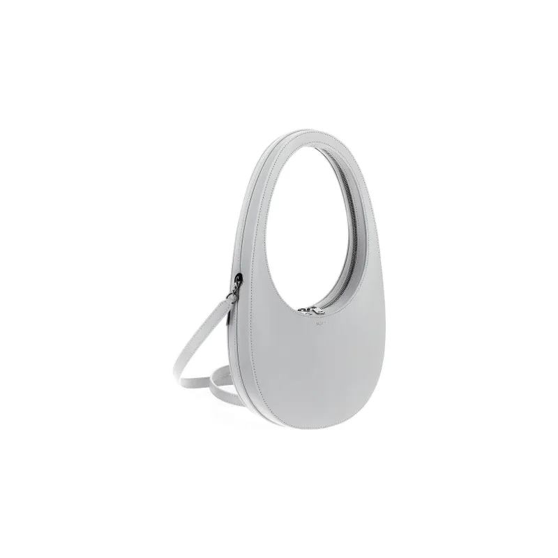 COPERNI Ostrich Grain Leather Shoulder Bag Handbags Mini Women's White-3