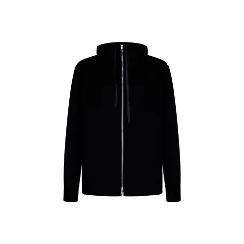 JIL SANDER Zip-up Cashmere Hooded Jacket