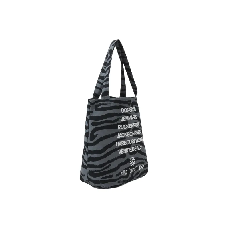 Jordan Cotton Tote Bag, Shopping Bag, Shoulder Bag, Handbag Regular Unisex Black-3