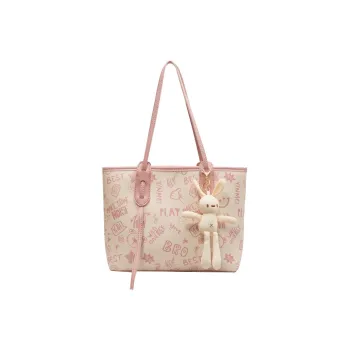 SURELAPTOP PU Shoulder Bag, Handbag, Shoulder Bag Large Size Women's Black/Pink/Blue/Brown