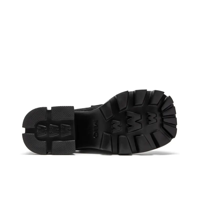 MIO Loafers Women's Low Top Black White/Black-11