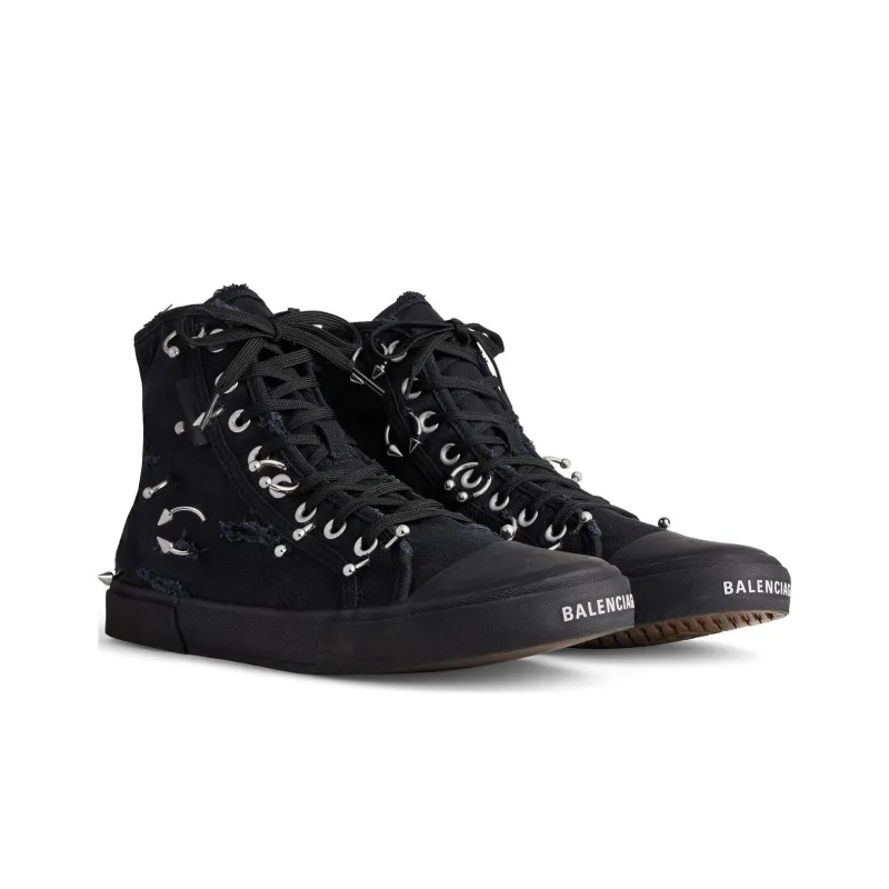 Balenciaga Paris High 'Destroyed - Piercings'-1