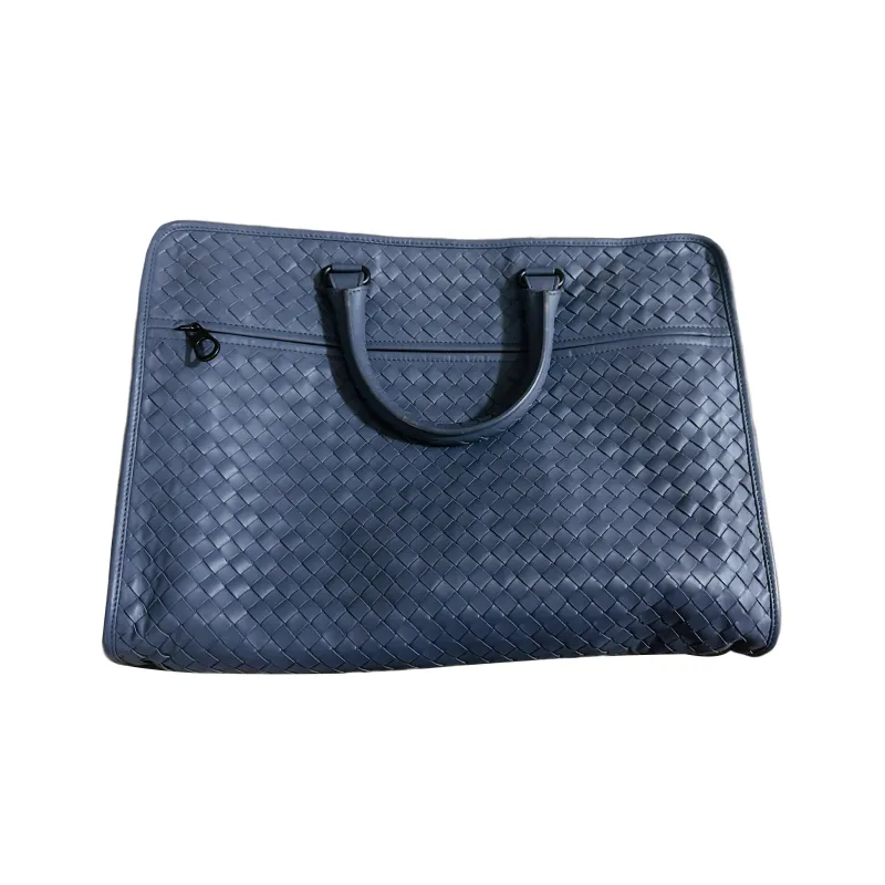 Bottega Veneta Sheepskin Briefcase, Handbag Men's Blue-1