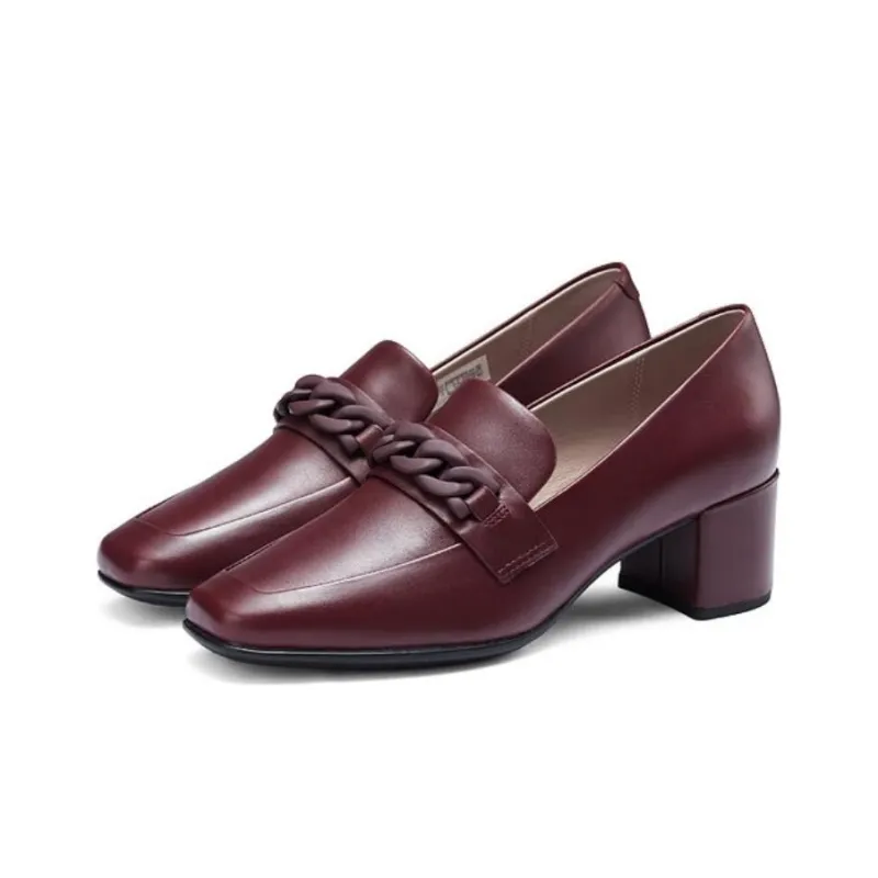 Ecco Loafers Women's Dark Burgundy-2