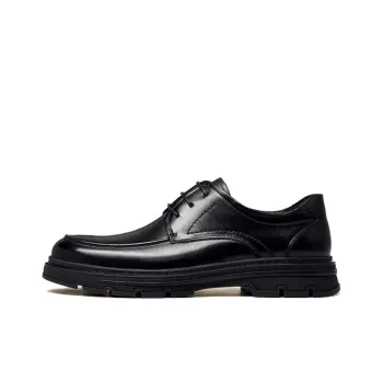 CAMEL Dress Shoes Men Low-Top Black