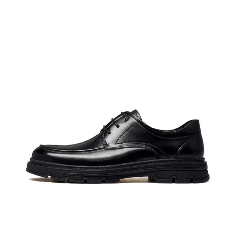 CAMEL Dress Shoes Men Low Top Black-0